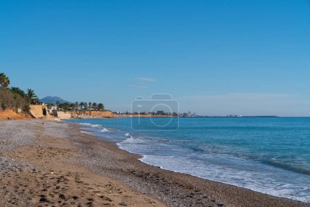 Photo for Benicarlo beach Spain near alegria del mar camping between Peniscola and Vinaros - Royalty Free Image