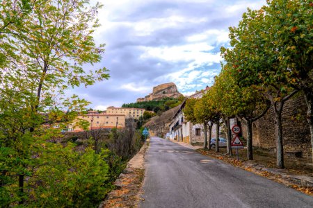 Photo for Road to Morella castle Spain Valencian Community - Royalty Free Image
