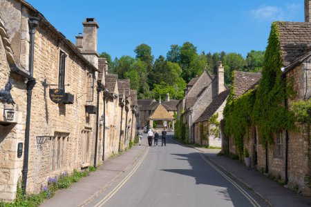 Photo for Castle Combe beautiful village and tourist attraction Wiltshire, England, UK on Wednesday 24th May 2023 - Royalty Free Image