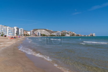 Photo for Platja Raco Cullera beach Spain beautiful tourist destination on the Mediterranean Sea - Royalty Free Image