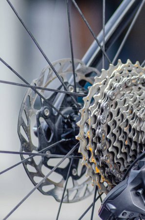 sprockets of a bicycle, advanced bicycle gearing system of a road racing bicycle