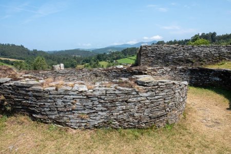 Castro de Coana, archäologische Stätte aus der Eisenzeit. Asturien, Spanien.