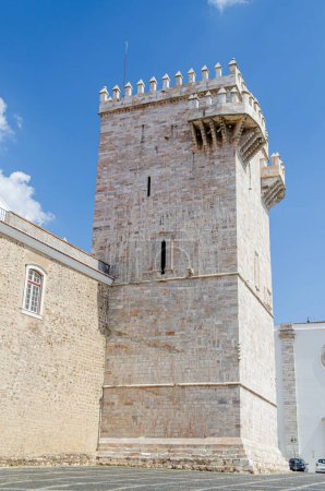 Castle square in the medieval town of Estremoz. Alentejo. Portugal