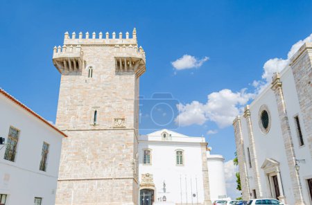 vista parcial del castillo de Estremoz, un pueblo medieval en Alentejo. Portugal