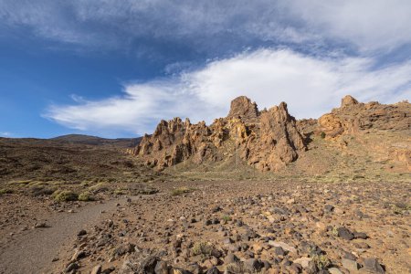 Formations rocheuses dans le Llano de Ucanca, Parc National Teide, Tenerife, Îles Canaries