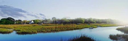Photo for Sunrise along the marsh waterways in the Low Country near Charleston SC - Royalty Free Image