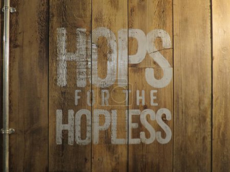 Photo for Hops for the hopless beer word pun of hops vs. hopes - Royalty Free Image