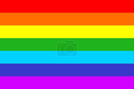 Photo for Rainbow pride flag of GLBTQ community. Lesbian, gay, bisexual, transgender and queer flag. Isolated illustration. - Royalty Free Image