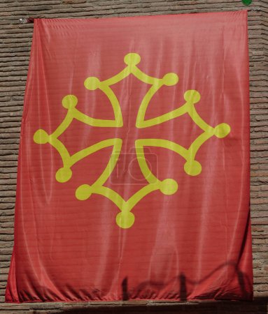 Flagge von Okzitanien (auch bekannt als Flagge der Grafschaft Toulouse))