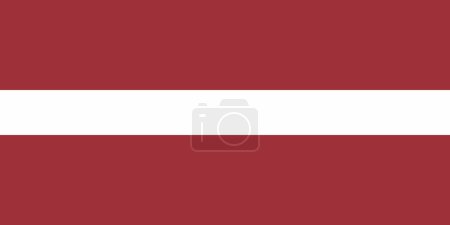 Illustration for Latvian flag and language icon - isolated vector illustration - Royalty Free Image