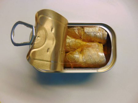 canned sardines closeup photo