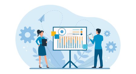 Illustration for Business illustration design concept. Vector of business marketing team planning, analyzing financial reports and data to increase revenues - Royalty Free Image