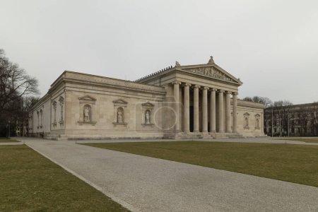 Bâtiment Glyptothek sur la place des rois à Munich, Allemagne