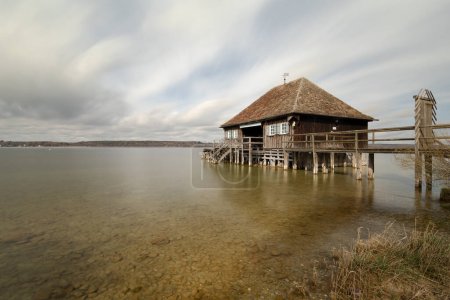 Boathouse au lac Ammersee en Bavière, Allemagne