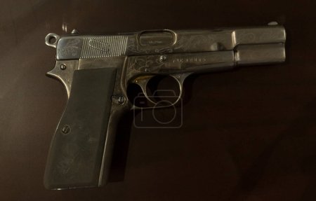 Photo for Gonzalo Rodriguez Gacha alias "the mexican" pistol seized at colombian police museum - Royalty Free Image