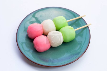 Téléchargez les photos : Japanese dessert, Dango on stick - en image libre de droit