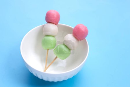 Photo for Japanese dessert, Dango on stick - Royalty Free Image