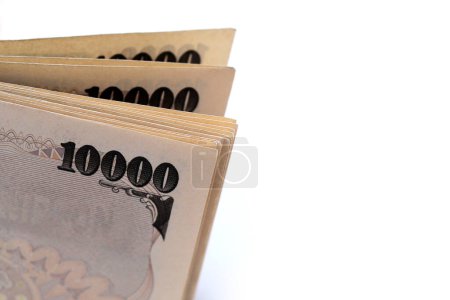 Foto de Billete japonés 10000 yenes, dinero japonés - Imagen libre de derechos