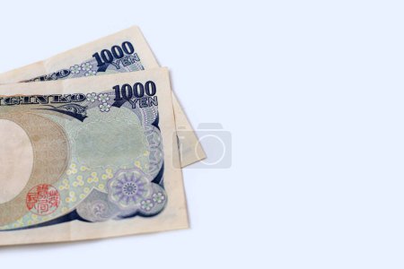 Foto de Billete japonés 1.000 yenes, dinero japonés - Imagen libre de derechos