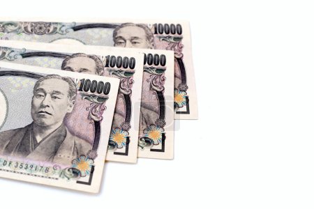 Billete japonés 10000 yenes, dinero japonés