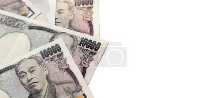 Foto de Billete japonés 10000 yenes, dinero japonés - Imagen libre de derechos