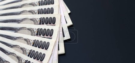 Foto de Diez mil billetes de yen, billetes de yen japonés - Imagen libre de derechos