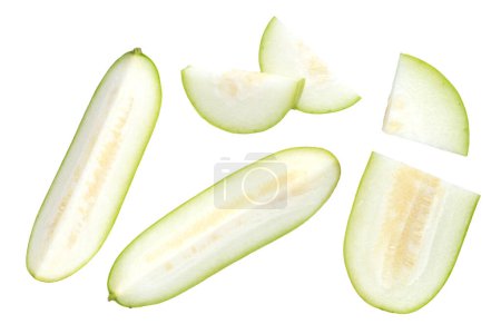 Photo for Winter melon on white background. - Royalty Free Image
