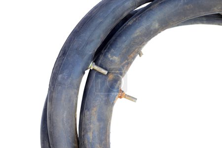 Photo for Old inner tube of  bicycle - Royalty Free Image