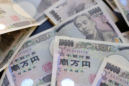 Zehntausend-Yen-Scheine, japanische Yen-Scheine