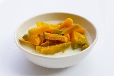 Photo for Sweet pumpkin in coconut milk - Royalty Free Image