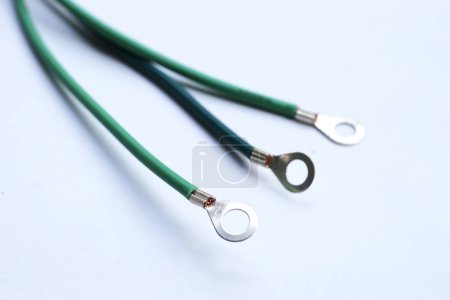Electrical cables with terminals. Wires used to power machine tools