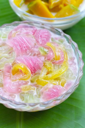 Photo for Thai dessert in coconut milk - Royalty Free Image
