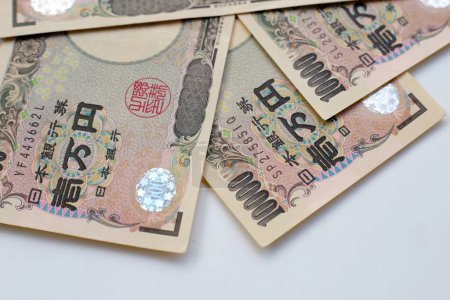 Billete japonés 10000 yenes, dinero japonés
