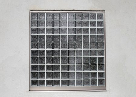 Photo for Glass block windows, Glass blocks wall - Royalty Free Image