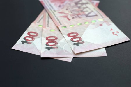 Hong Kong money, Banknotes on dark background.