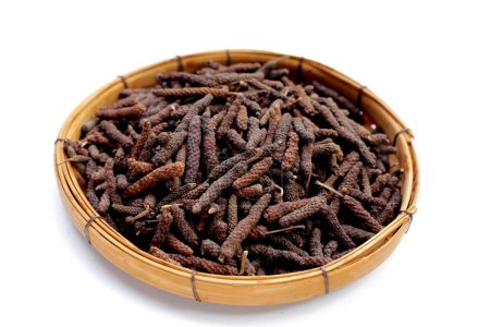 Dried long pepper or Indian long pepper