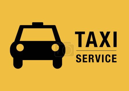 Photo for Taxi icon sign illustration - Royalty Free Image