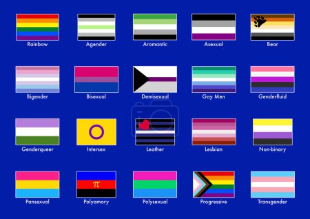 Téléchargez les photos : Les différents drapeaux de fierté et leur signification - en image libre de droit