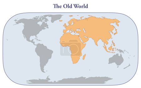 Foto de Mapa del Viejo Mundo conocido por los humanos - Imagen libre de derechos
