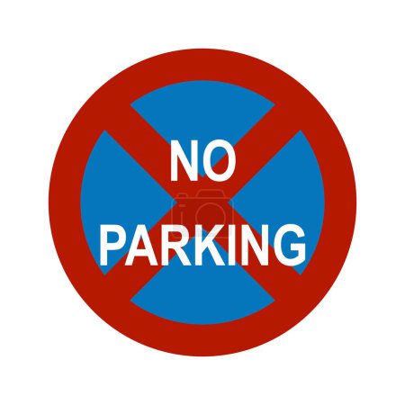 Photo for Traffic sign for no parking - Royalty Free Image