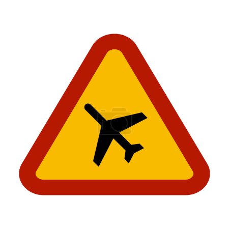 Photo for Traffic sign for low flying aircraft - Royalty Free Image