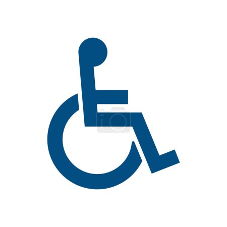 Photo for Handicap parking sign isolated on background - Royalty Free Image