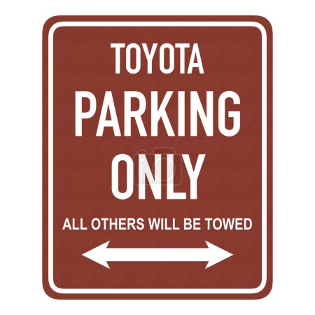 Foto de Toyota estacionamiento único signo. - Imagen libre de derechos