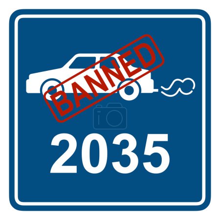 Foto de Los automóviles de motor de combustión interna alimentados con combustibles fósiles estarán prohibidos de circular en 2035 - Imagen libre de derechos