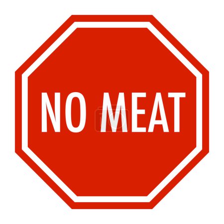 Photo for Vegan friendly sign indicating no meat - Royalty Free Image
