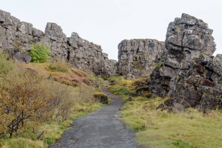 Foto de Vista del parque nacional Thingvellir en Islandia - Imagen libre de derechos