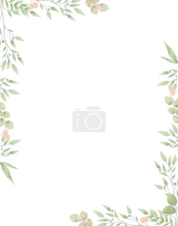 Photo for Holiday card, holiday invitation with floral pattern in pastel colors, floral pattern - Royalty Free Image