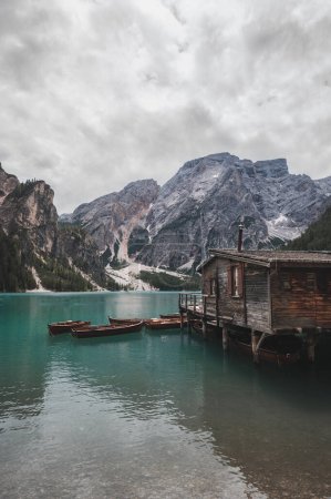 Photo for Lago di Braies scenery - Royalty Free Image