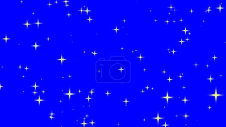 Téléchargez les photos : Graphiques de l'étoile scintillante scintillante scintillante derrière fond bleu. Photo de haute qualité 10.20.2023 - en image libre de droit