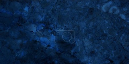 Photo for Dark blue marble or cracked concrete background (as an abstract mystical background or marble or concrete texture) - Royalty Free Image
